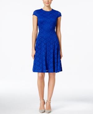 Alfani Lace Fit & Flare Dress, Only At Macy's