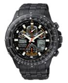 Citizen Watch, Men's Chronograph Eco-drive Black Stainless Steel Bracelet 45mm Jy0005-50e