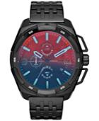 Diesel Men's Chronograph Heavyweight Black Ion-plated Stainless Steel Bracelet Watch 50x56mm Dz4395