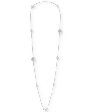 Majorica Sterling Silver Imitation Pearl Long Necklace