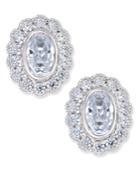 Certified Diamond Oval Stud Earrings (1 Ct. T.w.) In 18k White Gold