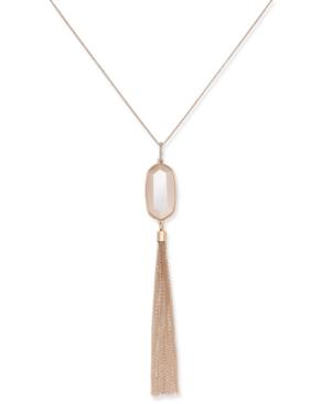 Inc International Concepts Stone And Tassel Long Lariat Necklace, Only At Macy's