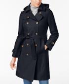 London Fog Belted Hooded Trench Coat