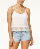 American Rag Juniors' Lace-overlay Tank, Only At Macy's