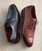 Johnston & Murphy Men's Boydstun Woven Wingtip Lace-up Oxfords Men's Shoes