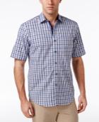 Tasso Elba Men's Grid And Diamond 100% Cotton Shirt, Only At Macy's