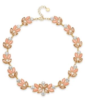 Charter Club Gold-tone Crystal Cluster All-around Collar Necklace, Only At Macy's