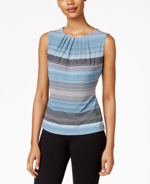 Calvin Klein Pleat-neck Shell