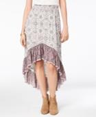 American Rag Juniors' Printed Ruffle-hem Skirt, Created For Macy's