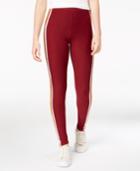 Planet Gold Juniors' Striped Mid-rise Leggings
