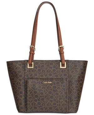 Calvin Klein Monogram East West Tote
