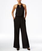 Bar Iii Halter-top Wide-leg Jumpsuit, Only At Macy's