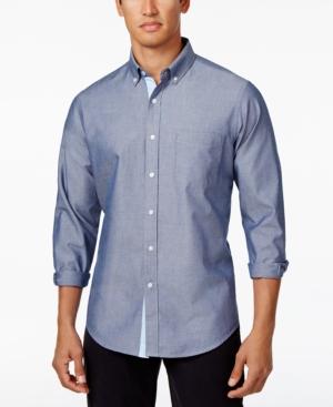 Club Room Men's Solid Oxford Cotton Shirt, Only At Macy's
