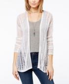 One Hart Juniors' Pointelle Cardigan, Created For Macy's