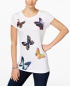 Inc International Concepts Butterfly-print T-shirt, Only At Macy's
