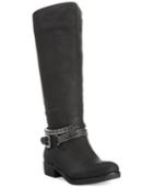 Style & Co. Wardd Embellished Wide Calf Moto Boots, Only At Macy's Women's Shoes