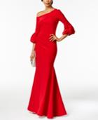 Betsy & Adam One-shoulder Gown