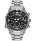 Citizen Men's Eco-drive Perpetual Chrono A-t Stainless Steel Bracelet Watch 44mm At4110-55e