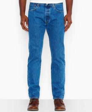 Levi's Big And Tall 501 Original-fit Straight-leg Medium-stonewash Jeans