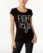 Ideology Fight Like A Girl Graphic T-shirt, Only At Macy's