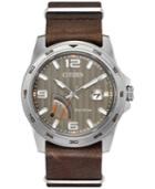 Citizen Men's Eco-drive Sport Brown Leather Strap Watch 41mm Aw7039-01h