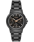 Citizen Women's Eco-drive Nighthawk Black Ion-plated Stainless Steel Bracelet Watch 36mm Fd2047-58e