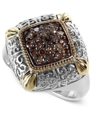 Balissima By Effy Final Call Brown Diamond Ring (3/8 Ct. T.w.) In 18k Gold And Sterling Silver