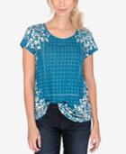 Lucky Brand Printed Border T-shirt