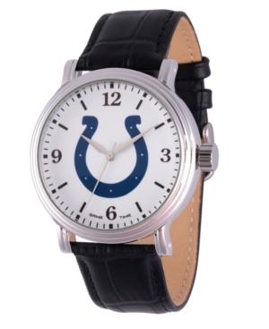 Gametime Nfl Indianapolis Colts Men's Shiny Silver Vintage Alloy Watch