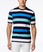 Club Room Big And Tall Monument Striped T-shirt, Only At Macy's