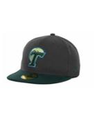 New Era Tulane Green Wave 2-tone Graphite And Team Color 59fifty Cap