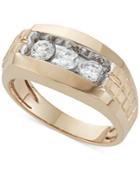 Men's Diamond Trinity Ring (1 Ct. T.w.) In 10k Gold