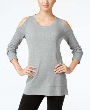 Style & Co. Cold-shoulder Thermal Top, Only At Macy's
