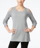 Style & Co. Cold-shoulder Thermal Top, Only At Macy's