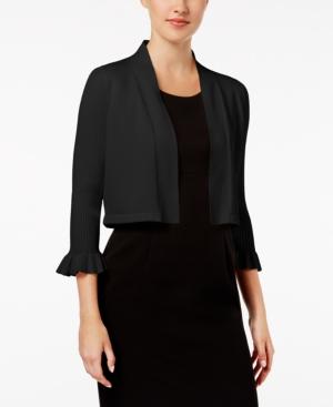 Calvin Klein Ribbed Bell-sleeve Shrug
