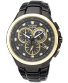 Citizen Watch, Men's Chronograph Eco-drive Black Ion-plated Stainless Steel Bracelet 42mm At0908-52e - A Macy's Exclusive