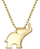 Alex Woo Elephant 16 Pendant Necklace In 14k Gold