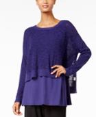 Eileen Fisher High-low Cropped Sweater