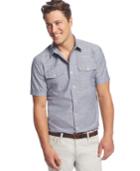 American Rag Men's Short Sleeve Solid Shirt