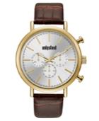 Unlisted Men's Brown Synthetic Leather Sport Watch, 45mm