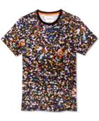 Guess Men's Stream Brushed Palette Graphic-print Cotton T-shirt