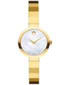Movado Women's Swiss Novella Gold-tone Pvd Stainless Steel Bangle Bracelet Watch 24mm 0607111