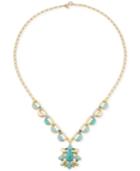 Carolee Gold-tone Multi-stone Pendant Necklace