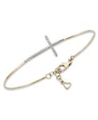 Yellora™ Diamond Bracelet, Yellora™ Diamond Cross Wire Bracelet (1/6 Ct. T.w.)
