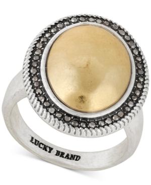 Lucky Brand Two-tone Crystal Statement Ring