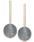 Inc International Concepts Gold-tone Wrapped Ball Drop Earrings, Created For Macy's