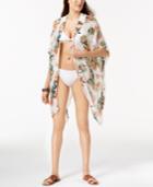 I.n.c. Tropical-print Crochet Kimono & Cover-up, Created For Macy's
