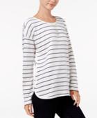 Maison Jules Striped Embellished Top, Only At Macy's