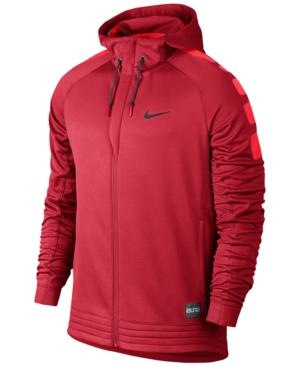 Nike Men's Elite Striped Full-zip Basketball Hoodie