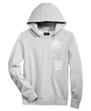 Guess Men's Roy Embroidered Sweatshirt With Zip-off Hood